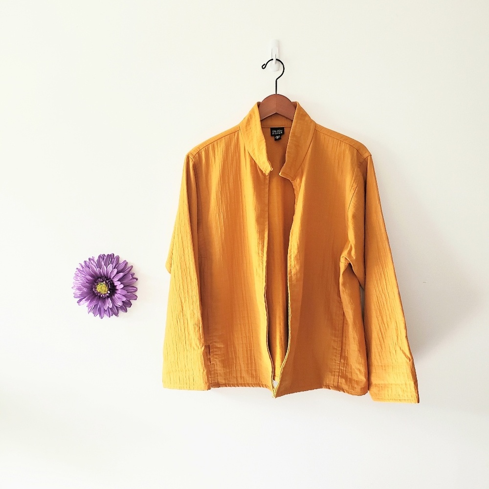 Eileen Fisher Zip Jacket Size Large - Picture 2 of 8